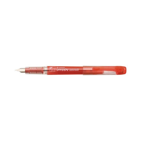 Preppy Fountain Pen, Ink Color: Red, 0.01 inch (0.3 mm), Product Number: PSQ-300#11-2, Order Number: 64336374, Manufacturer: Platinum Fountain Pen