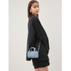 MIRA Owen 09WGB251502 Mini Boston Shoulder Bag, LBLU