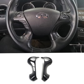 for Infiniti QX60 JX35 Carbon Fiber Steering Wheel Cover Trim Accessories for 2011-2020 Infiniti QX60 JX35