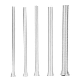 Mutuer Spring Pipe Bender Set 5 Pieces 21cm Steel Tension Compression Spring PVC Kit Bending Pipe for Electric Wires Copper Aluminum Tubes