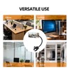 Ludapp Clip-On Security Mirror, 360° Adjustable Convex Desk Rear View
