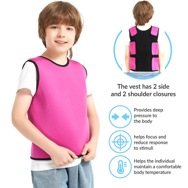 Sensory Compression Vest for Kids Sensory Processing Disorder Vest Deep
