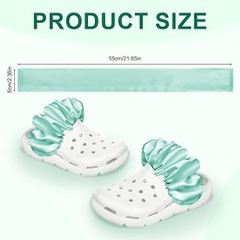 PEUTIER 2pcs Shoe Charms, Shoes Decorations Fashion Summer Beach Shoe Charms DIY Shoe Charms for Crocs for Birthday Gifts (Green), 21.65x2.36 inch