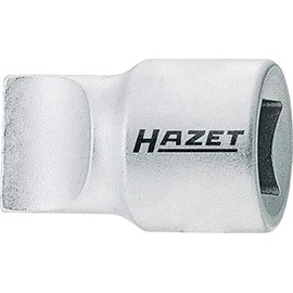 HAZET 980-3X19 Slot Profile Screwdriver Socket - Chrome-Plated