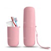 Portable Travel Toothbrush Storage Case Holder (Pink)