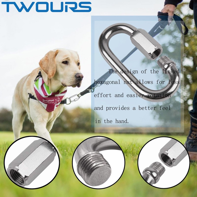 Twours Quick Link Buckle 304 Stainless Steel Chain Link D
