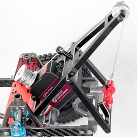 OGRC Alluminum 1/10 RC Truck and Tow Build Kit RC Winch Double Stent Rescue Set Truck Tow Crane for SCX10 TRX4 Capra LCG Chassis DIY Accessories