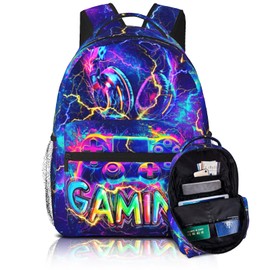 Boys Girls Backpack Computer Laptop Backpack for Travel Hiking Camping Gym Back to School Gift, Game 03, One Size, Game 03
