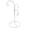BestPysanky 3-Arm 3-Tier Silver Metal Ornament Stand Display 10.75 Inches