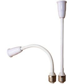 E26 Base Extension Adapter, E26 to E26, Extension Socket, Anti-Rust, Silica Gel Protective Sleeve, Adjustable Angle, Extension Adapter, Bulb Socket, Short/Long Type, E26 Extension Socket, Flame
