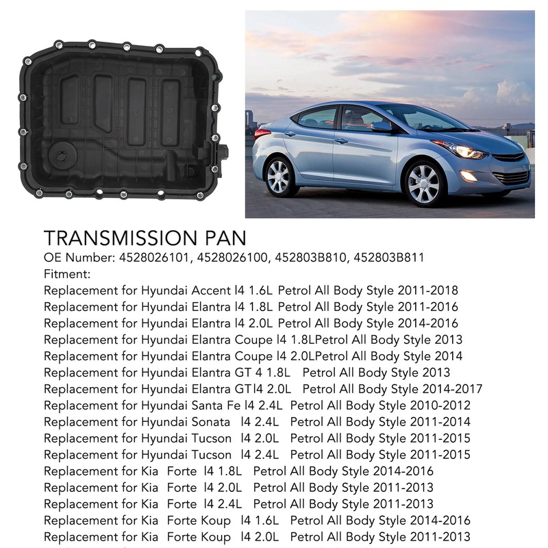 Transmission Pan 452803B810 High Protection Rugged Rudtproof Transmission Oil Pan