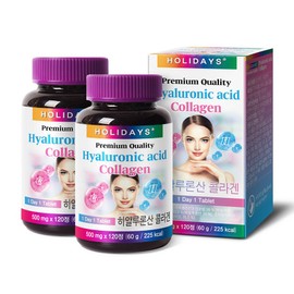 Holidays Hyaluronic Acid Collagen, 120 tablets, 2 packs / 홀리데이즈 히알루론산 콜라겐, 120정, 2개