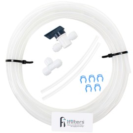iFilters ICEKIT-14 Icemaker, Refrigerator Kit 20 Feet Polyethylene for Reverse Osmosis Systems and Water Filters