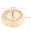 23cm Diameter Sauna Clock Wall Hanging Wooden Clock for Sauna