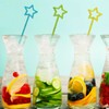 Star Top Swizzle Sticks Disposible 9.8 Inch Cocktail Drink Stirrers