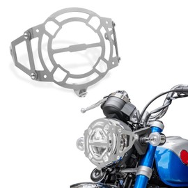 KKZOL Headlight Grill Replacement for Honda Monkey 125 Z125 2018-2024 Dax 125 2022-2024 Motorcycle Headlight Guard Cover(Silver)