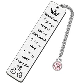 JETTOP Inspirational Gifts for Women Ladies Good Luck Birthday Gifts for Women Girl Sometimes You Forget You're Awesome
