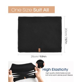 FURTALK Winter Neck Warmer Men Ski Neck Gaiter Scarf For Men Women Thick Warm Fleece Windproof Scarves