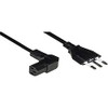 10A 90 Degree IEC 1.8m Italian Plug Power Cable