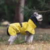 PawPawer Dog Raincoat Poncho with Reflective String and Elastic Cuffs