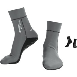 Cressi Ultra Stretch Neoprene Socks 1.5mm Unisex Adults Double Lined Neoprene Diving Shoes, Grey, M