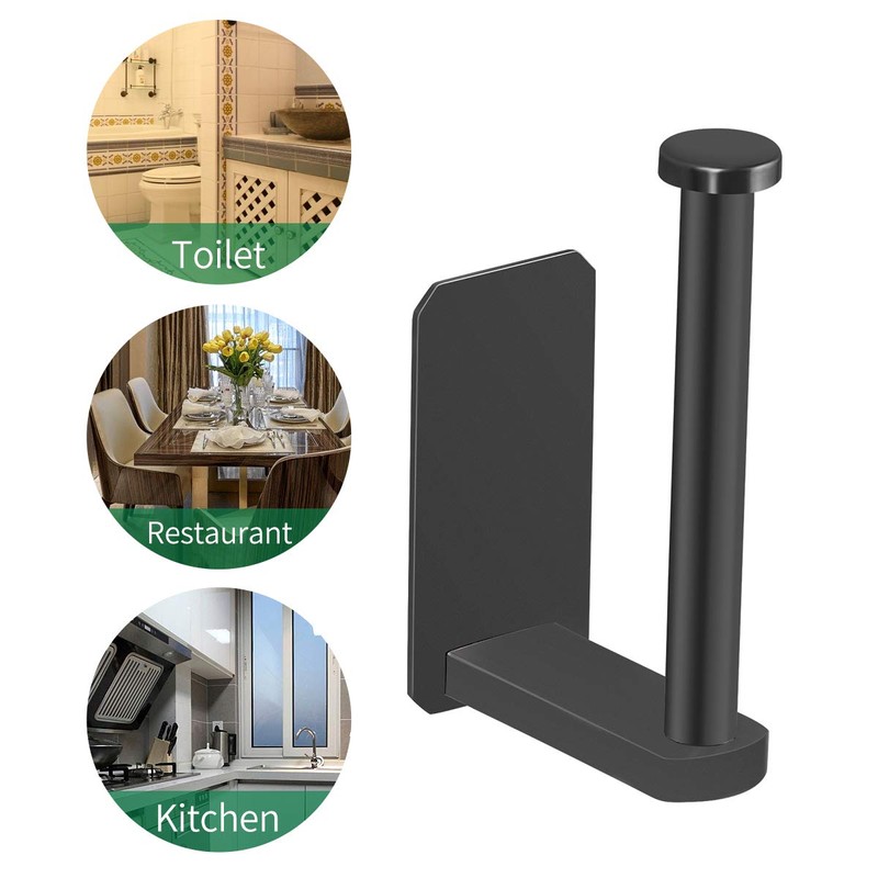 VAEHOLD Self Adhesive Toilet Paper Holder Kitchen Washroom Adhesive Toilet