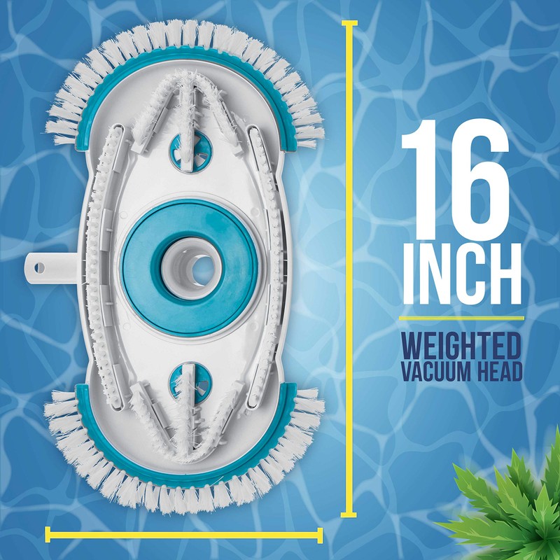 U.S. Pool Supply 16" Weighted Pool Vacuum Head with Nylon