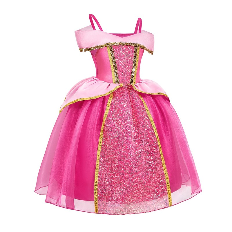 TYHTYM Princess Aurora Dress Kids Sleeping Beauty (Princess Aurora Dress