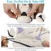 LIOOBO 2 pairs of ice cleats, snow shoe spikes, shoe