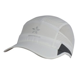 ZZEWINTRAVELER Reflective Running Cap Quick Drying Sports Hats Lightweight Breathable Unstructured Soft Baseball Cap Unisex (White, New)