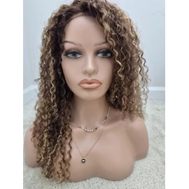 Luxar Beauté Realistic Female Mannequin Head with Shoulder PVC Head Bust Wig Head Stand for Wigs Display & Accessories (Beige)