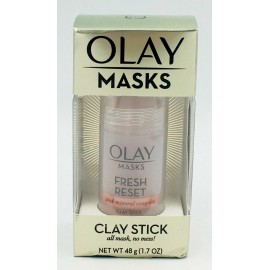 Olay Masks Fresh Reset Clay Stick Pink Mineral Complex 1.7 Oz