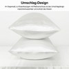 Lirex Satin Cushion Cover, Pack of 2, Soft Solid Colour