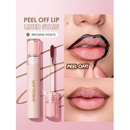 SHEGLAM Fall In Line Peel Off Lip Liner Stain Long Lasting Transfer-proof Nude Lip Tint-Brownie Points