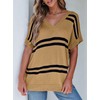 SHEWIN Short Sleeve Sweater for Women Causal Crewneck Summer Tops