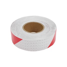 HOPESPANNER Universal 164.04ft x 1.97" Air-Release Adhesive Pinstripe Tape Automotive Pinstriping Tape PVC Red,White