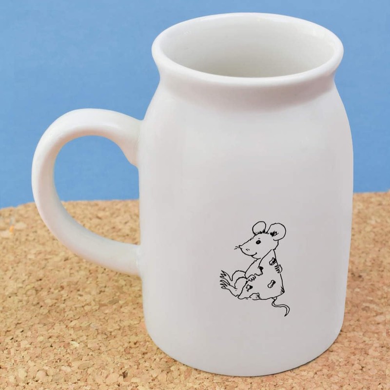 300ml 'Mouse with Cheese' Ceramic Milk Jug (MJ00001091)