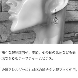 [Happy New Earrings] Hypoallergenic Dangle Earrings Titanium Steel Hooks Metal Clover Motif Symbol Of Good luck