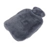 Plush Hot Water Bottle with Soft Plush Cover 2000ml Anti