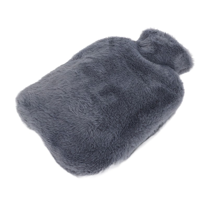 Plush Hot Water Bottle with Soft Plush Cover 2000ml Anti