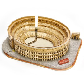 CubicFun 3D Puzzle - Puzzles for Kids Ages 8-10 - National Geographic Italy Rome Colosseum Birthday Toys for Girls & Boys - Art STEM Projects for Kids Ages 8-12 - Classroom Decorations, 131 Pieces