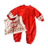 Chinese New Year Baby Romper Cotton Vintage Coil Buckle Festive