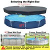 SIHAIAN 8 Ft Pool Cover 420D Round Above Ground Pool