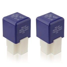 GoaMotors 2Pcs 4 Pin Relay 12V Starter Relay 28300-10020 for Toyota for Camry for Corolla for Highlander 4Runner Echo Scion xA xB RAV4 for Lexus GS300 ES330 LS400 RX300, 156700-0503