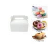 NICEWAY 30 Pack White Gable Gift Boxes Recycled Kraft Gift