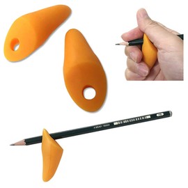 Rubber Q Q Holder Holding Aid Orange Pack of 2