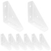 8 PCS Triangle Corner Brackets for Furniture Fastening and Connection