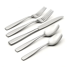 Oneida Continuum 20 Piece Everyday, Service for 4 Flatware Set, 20PC FW, STAINLESS