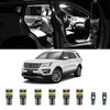 10pcs Interior LED Lights Kit Super Bright LED Map Dome