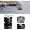 Black kitchen bathroom faucet nozzle aerator,faucet extender, 360 degree swivel